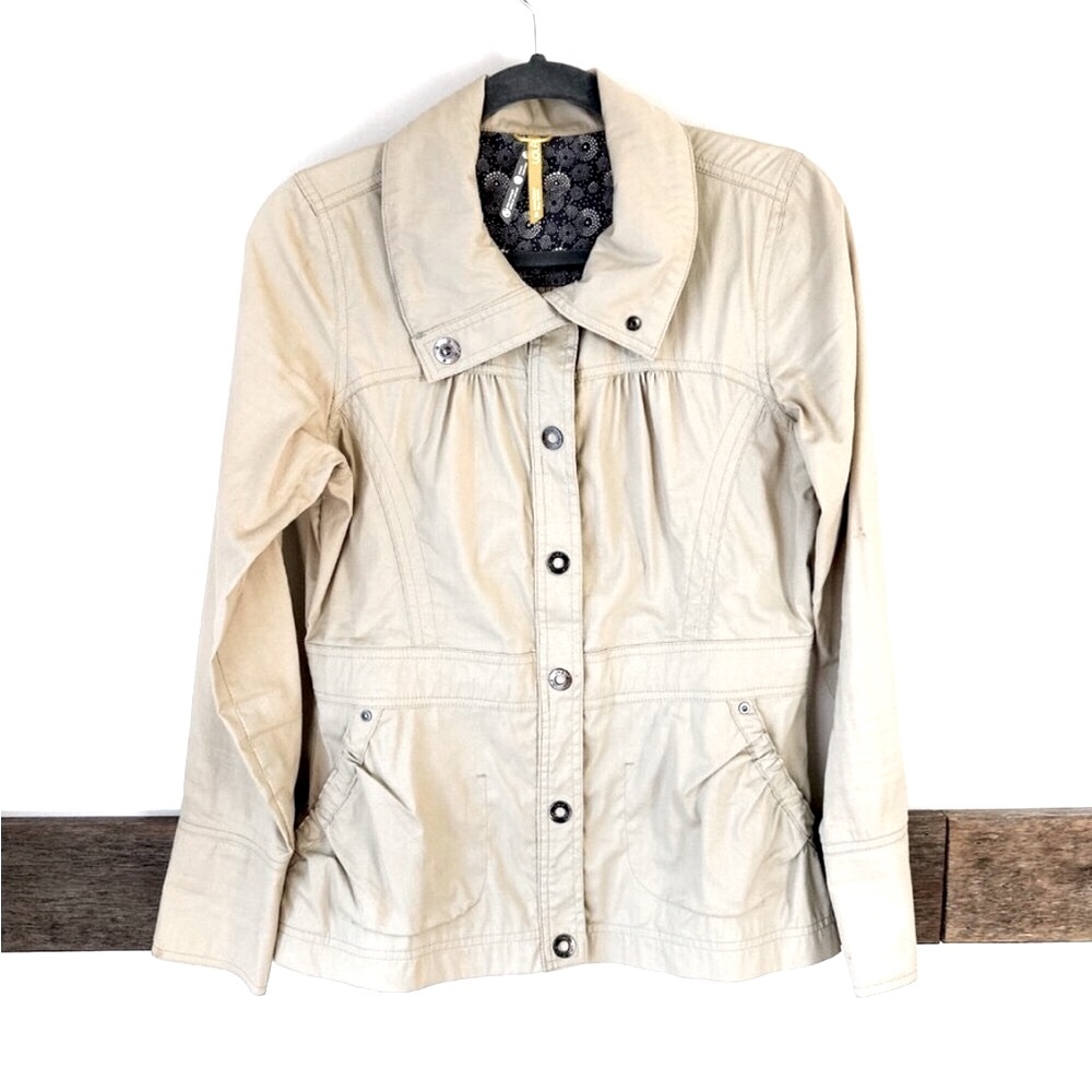 Women’s Lole Khaki Utility Jacket Snap Front